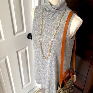 NWT Native Youth Roll Neck Relaxed Knit Top